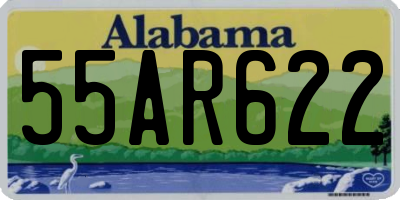 AL license plate 55AR622