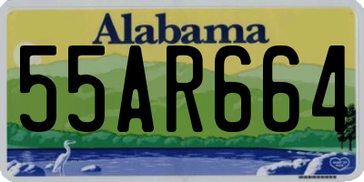AL license plate 55AR664