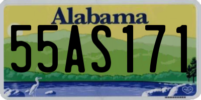 AL license plate 55AS171