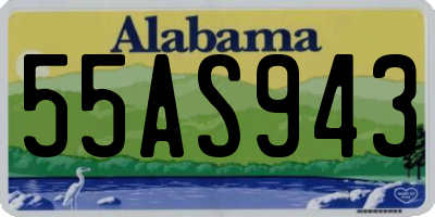AL license plate 55AS943