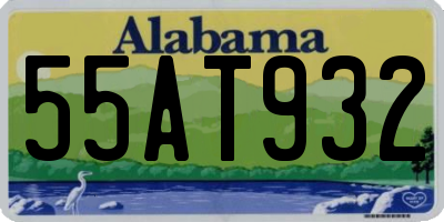 AL license plate 55AT932