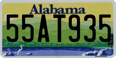 AL license plate 55AT935