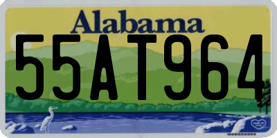 AL license plate 55AT964