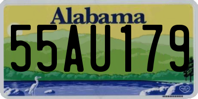 AL license plate 55AU179
