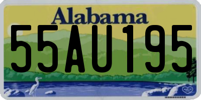 AL license plate 55AU195