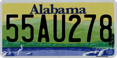 AL license plate 55AU278