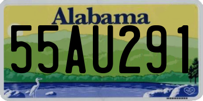 AL license plate 55AU291