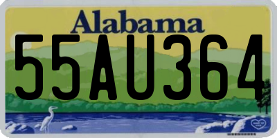 AL license plate 55AU364