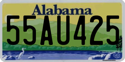 AL license plate 55AU425