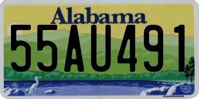 AL license plate 55AU491