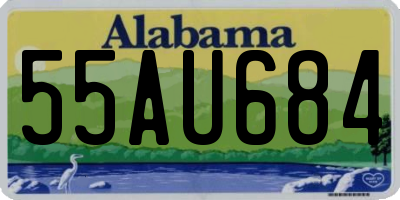 AL license plate 55AU684