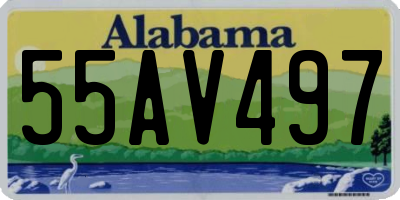 AL license plate 55AV497