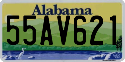 AL license plate 55AV621