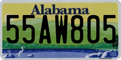 AL license plate 55AW805
