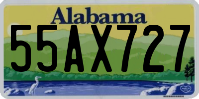 AL license plate 55AX727
