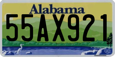 AL license plate 55AX921