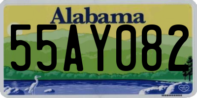 AL license plate 55AY082