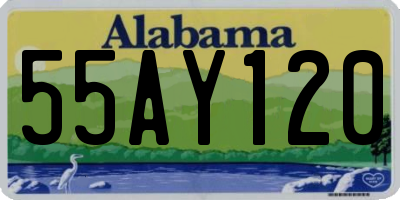 AL license plate 55AY120