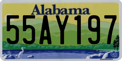 AL license plate 55AY197