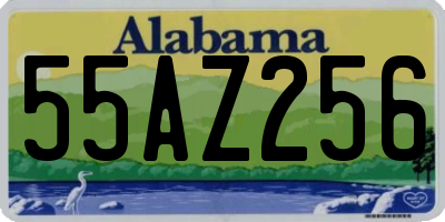 AL license plate 55AZ256