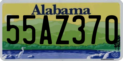 AL license plate 55AZ370