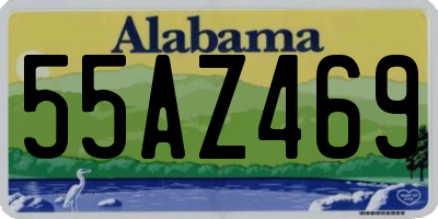 AL license plate 55AZ469