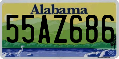 AL license plate 55AZ686