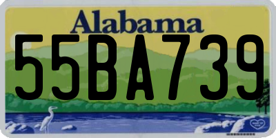 AL license plate 55BA739
