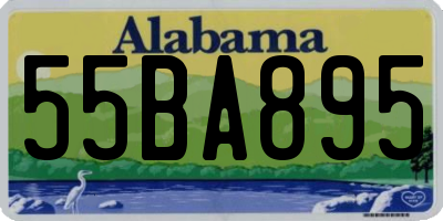 AL license plate 55BA895