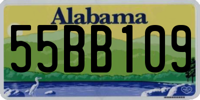 AL license plate 55BB109