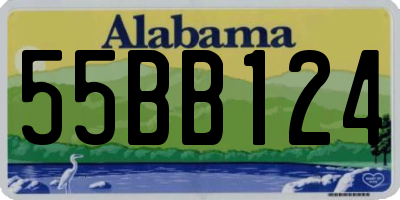 AL license plate 55BB124