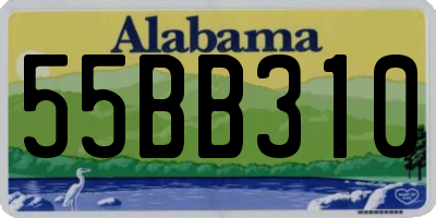 AL license plate 55BB310