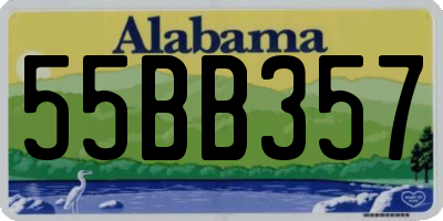 AL license plate 55BB357