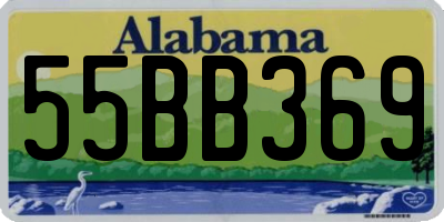 AL license plate 55BB369