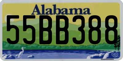AL license plate 55BB388