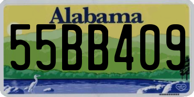 AL license plate 55BB409