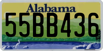 AL license plate 55BB436