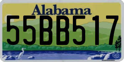 AL license plate 55BB517
