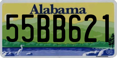 AL license plate 55BB621