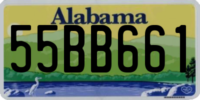 AL license plate 55BB661