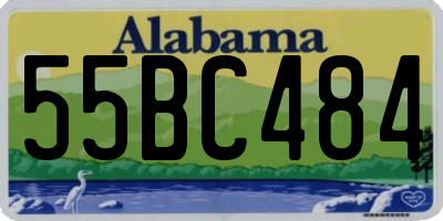 AL license plate 55BC484