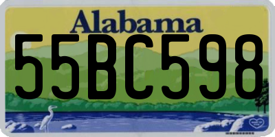 AL license plate 55BC598