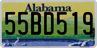 AL license plate 55BD519