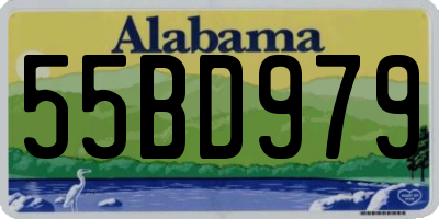 AL license plate 55BD979