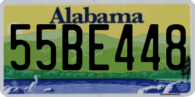 AL license plate 55BE448