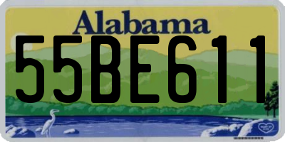 AL license plate 55BE611