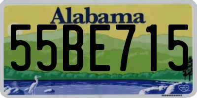 AL license plate 55BE715