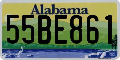 AL license plate 55BE861