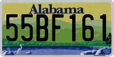 AL license plate 55BF161