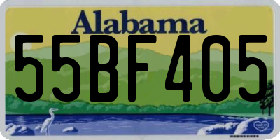AL license plate 55BF405
